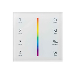 Панель T4-1 – RGBW (4 зоны, 2.4G, 12-24DCV, Sensor)