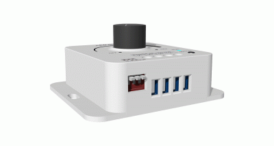 Диммер V1-KS-DIM (12-48DC, 6-8A, Rotary knob + RF 2.4G)