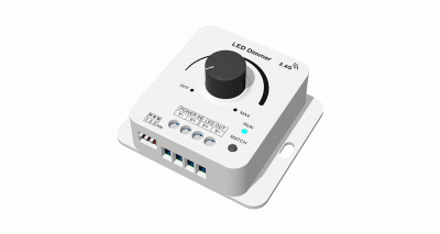 Диммер V1-KS-DIM (12-48DC, 6-8A, Rotary knob + RF 2.4G)