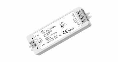 Контроллер V2 - CCT, DIM (12-24DC, 2x5A, 2.4G)